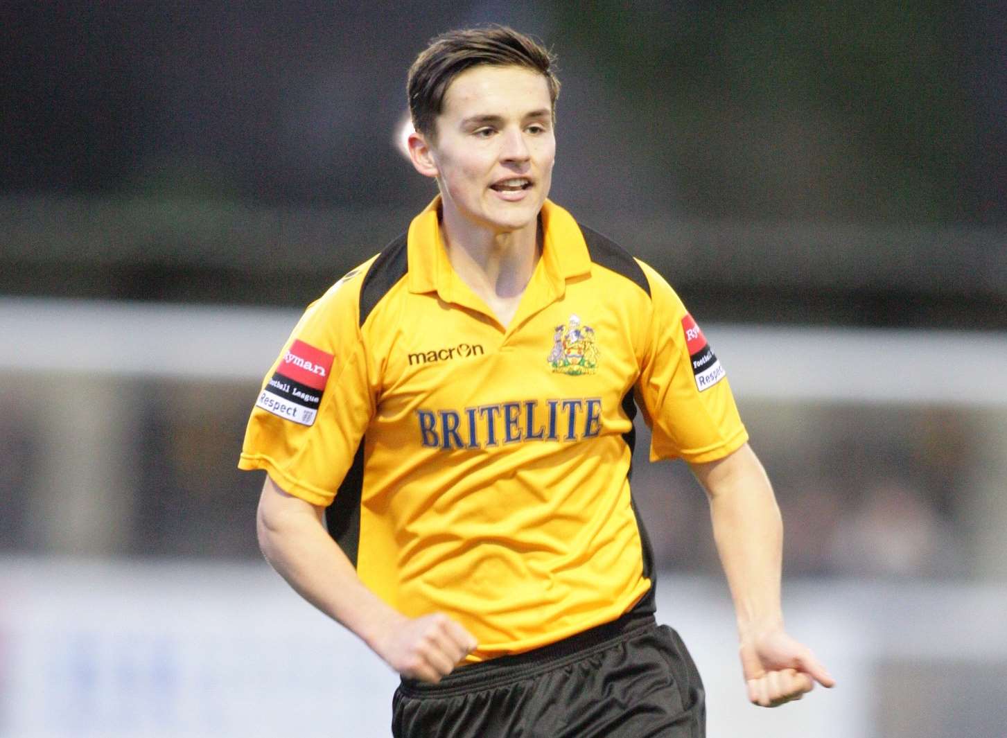 Josh Hare during his loan spell at Maidstone Picture: Martin Apps