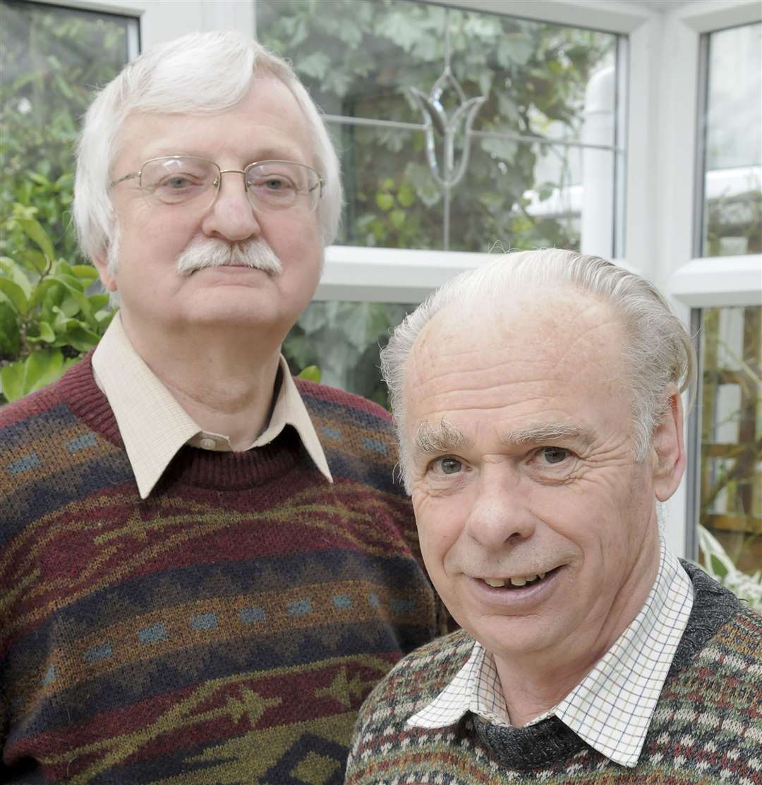 Graham Greene, left, and Malcolm Moore, secretary and chairman of the Sittingbourne and Milton Twinning Association, which disbanded after more than 45 years. Picture: Andy Payton