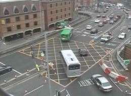 Traffic lights have failed on the new gyratory system