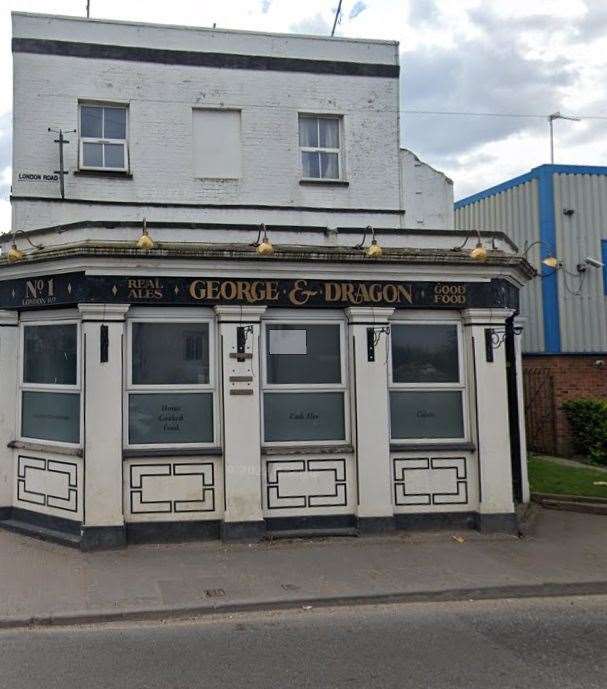 The George and Dragon in London Road, Swanscombe. Photo credit: Google Maps