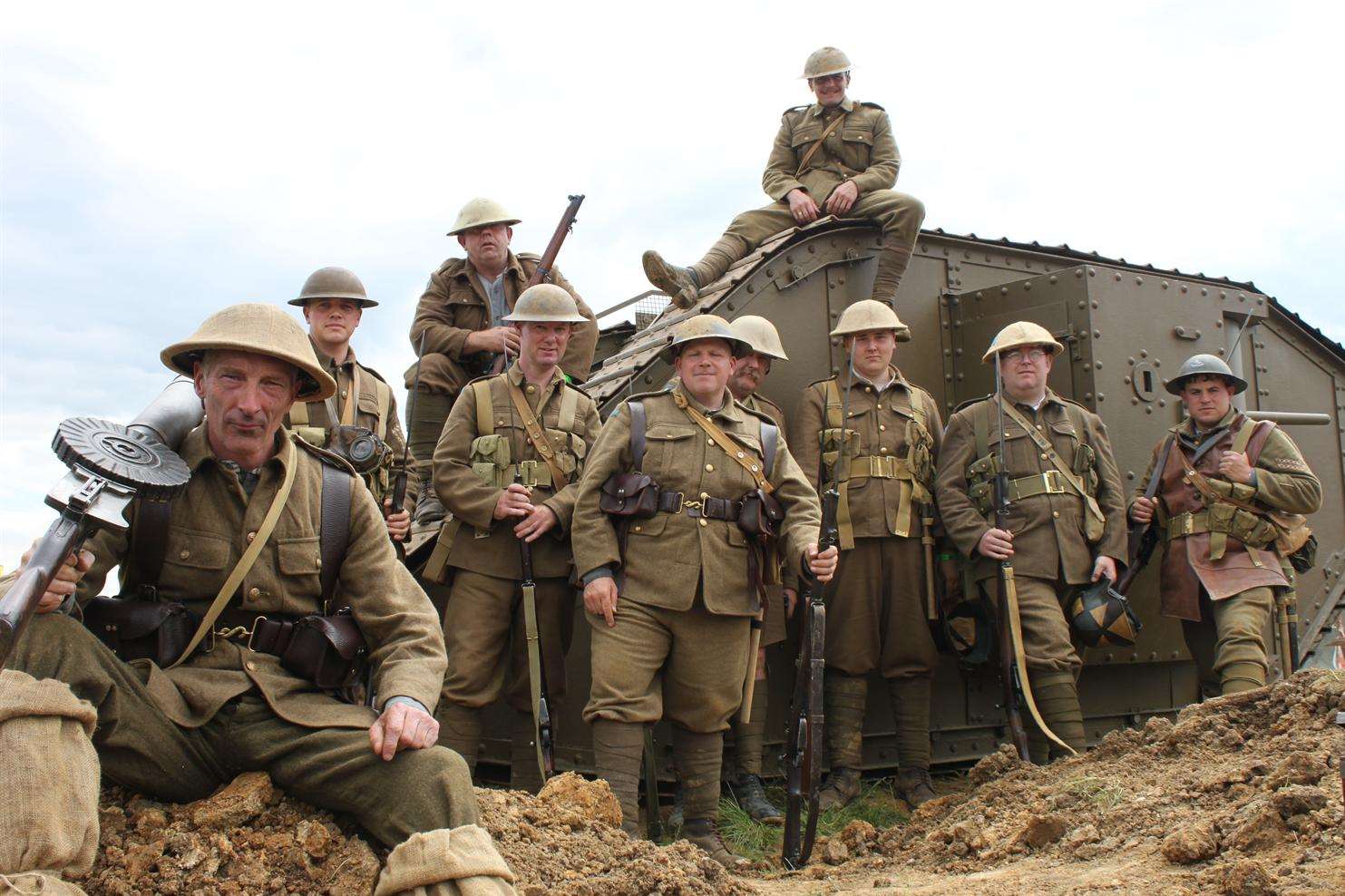 Re-enactors will put on a show at Combined Ops