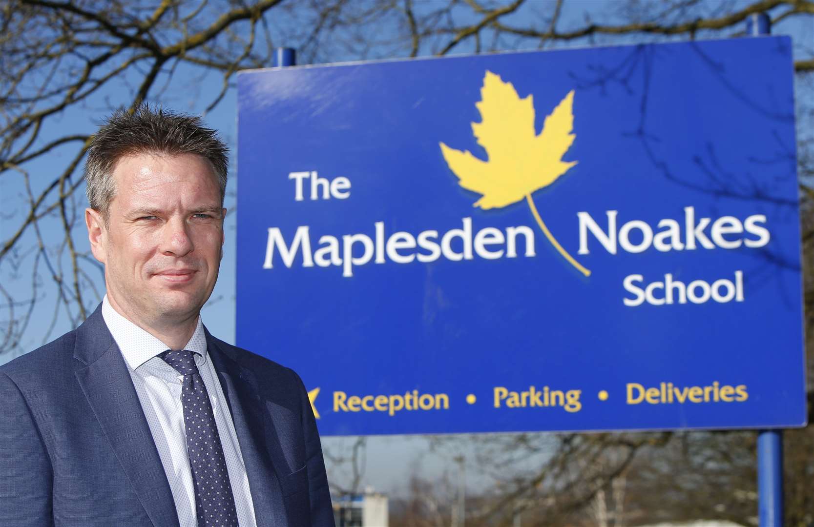 Richard Owen, headteacher at Maplesden Noakes School, in Maidstone, said sending all Year 8s home was the safest thing to do Picture: Andy Jones