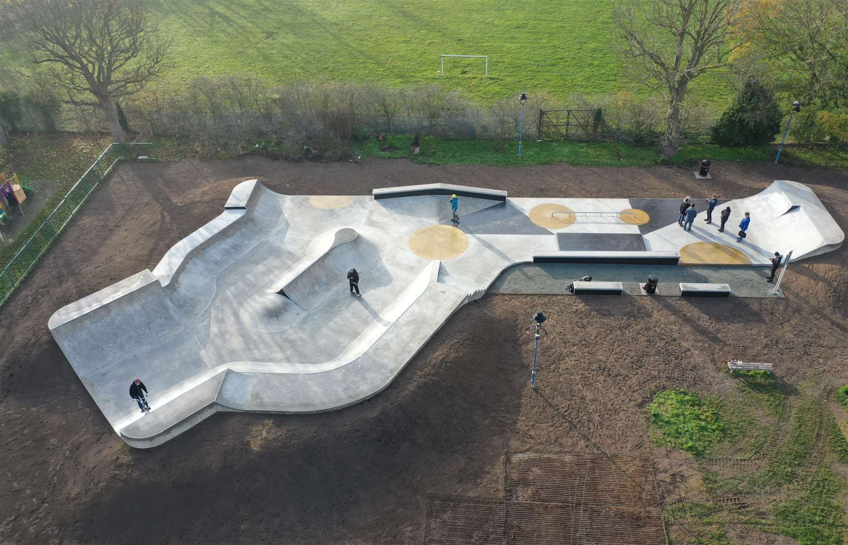 Drone footage of the new skate park at Swanley Recreation Ground. Photo: Maverick Skateparks