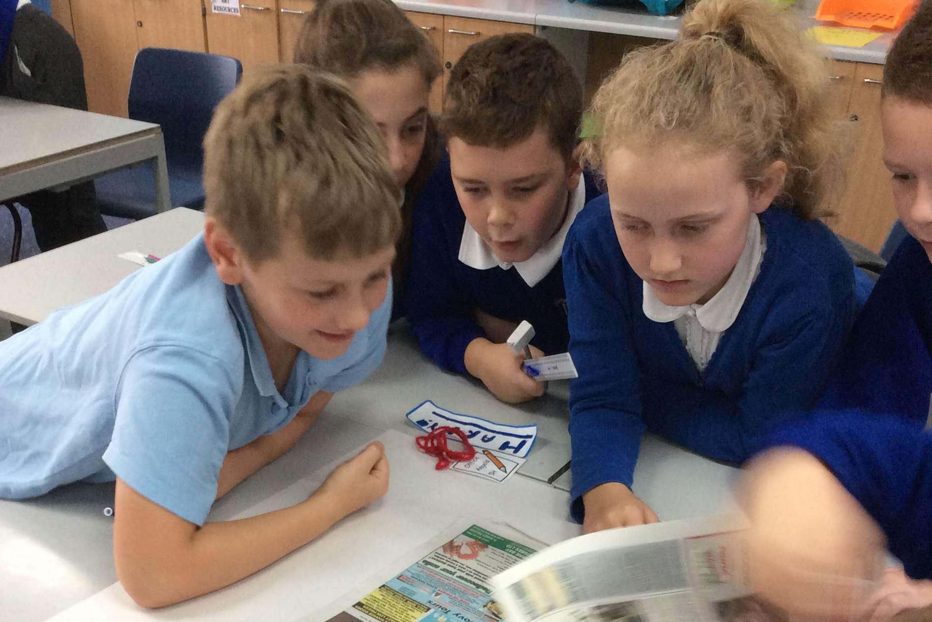 Pupils at Brunswick House Primary School learnt about writing news reports