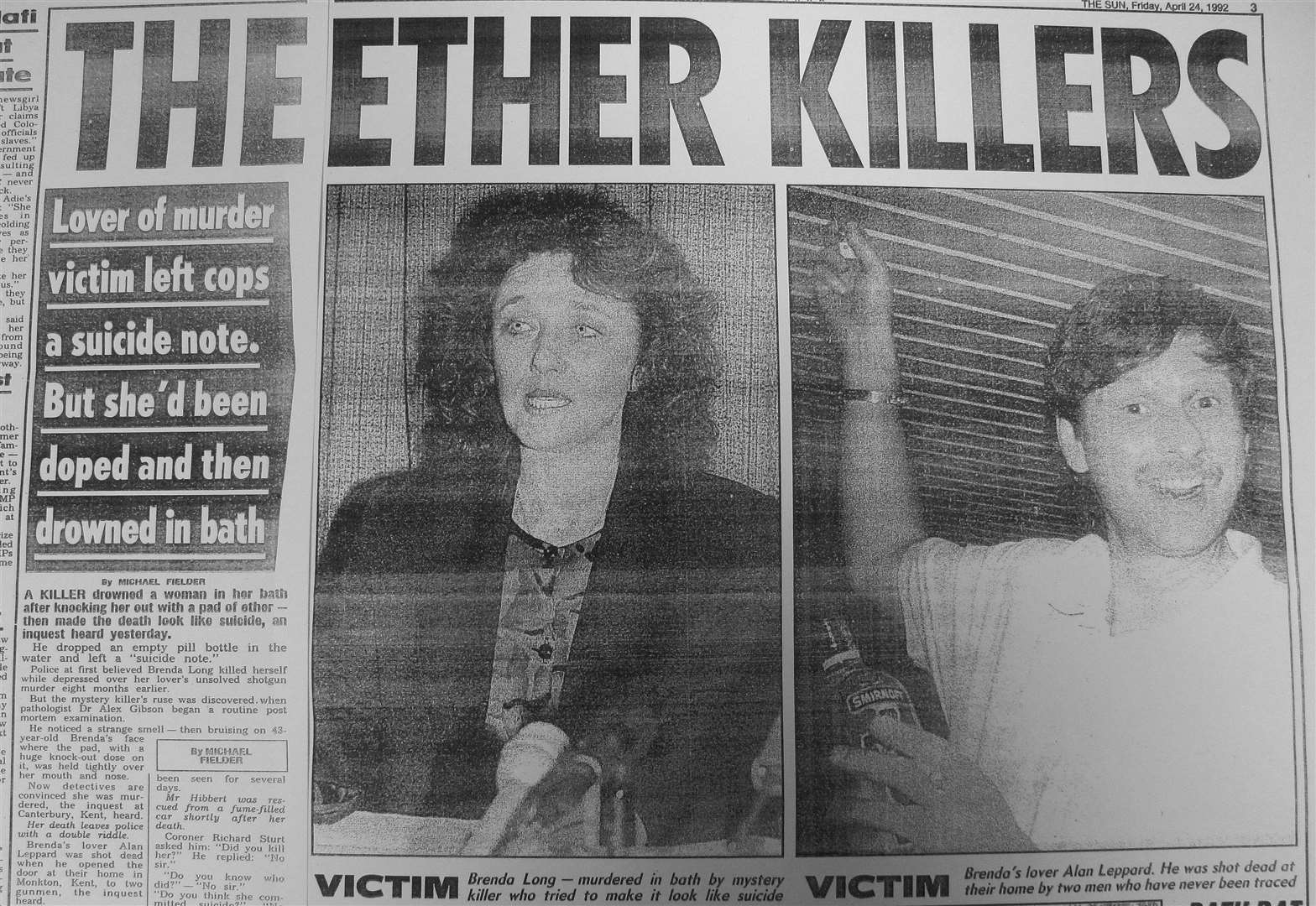 The Sun dubbed the Brenda Long’s murderers “The Ether Killers”