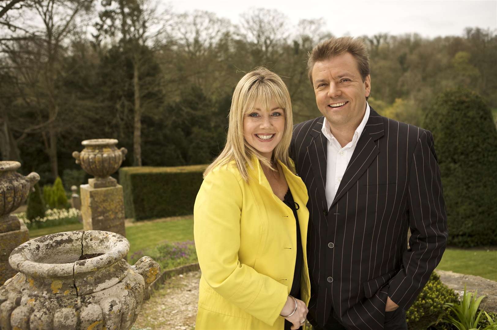 Homes Under the Hammer's Martin Roberts with co-presener Lucy Alexander. Picture BBC