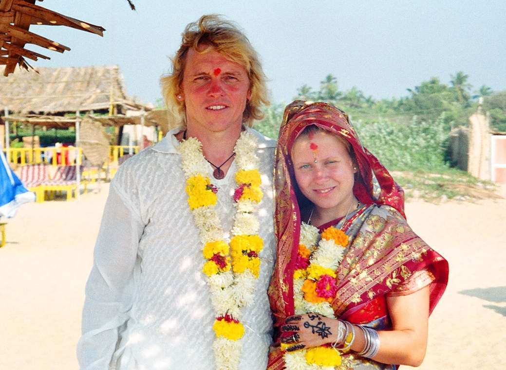 Tony and Larisa Caplin's wedding in Goa