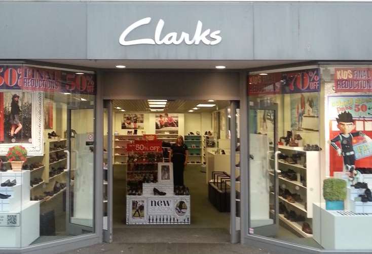Clarks shoe shop in Ashford High Street