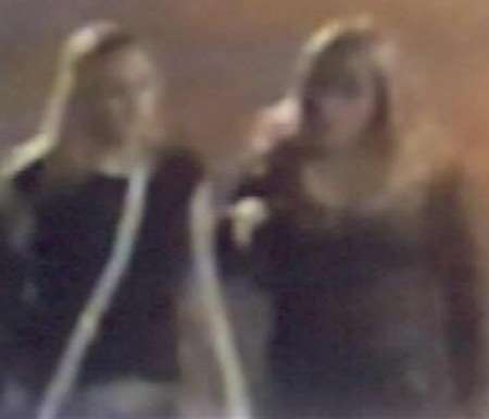 A CCTV image of the suspects police would like to question