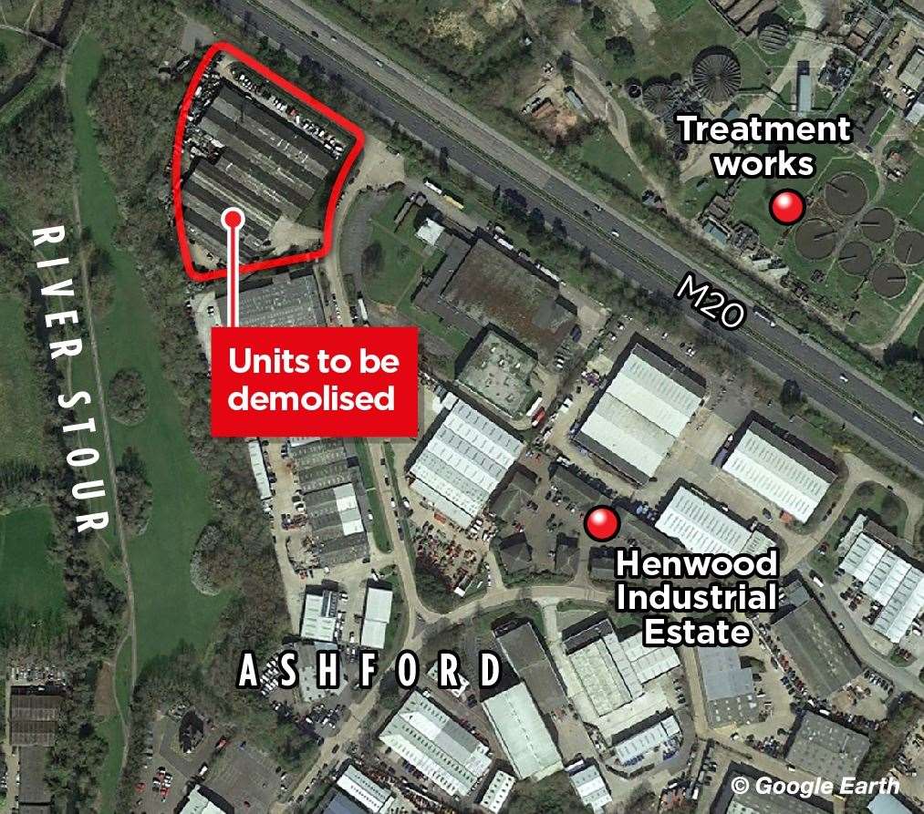 Where the site of the demolition is to take place