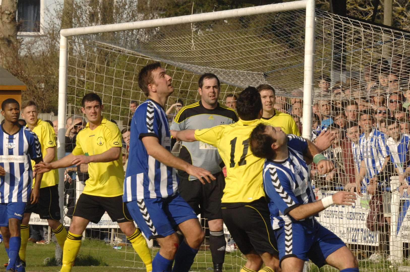 Action from Herne Bay's FA Vase semi-final against West Auckland in 2012 Picture: Chris Davey