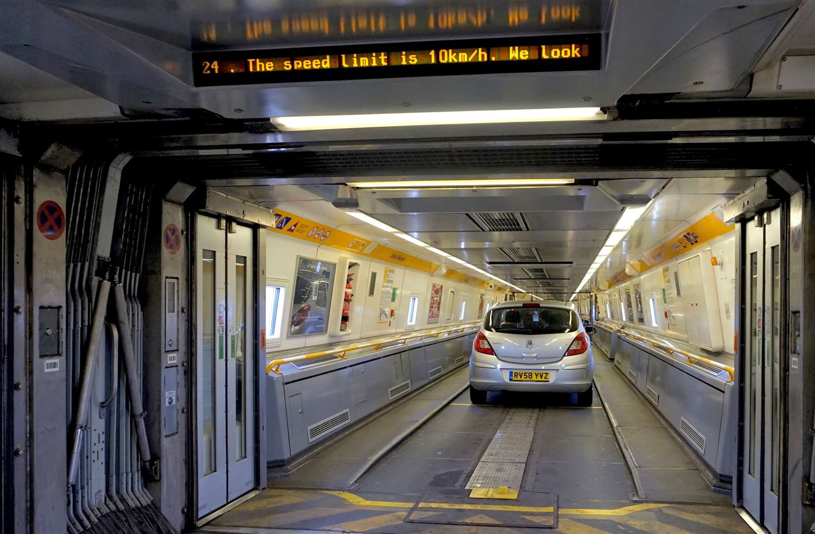 The migrants were found before the truck boarded the Euro Tunnel train Folkestone