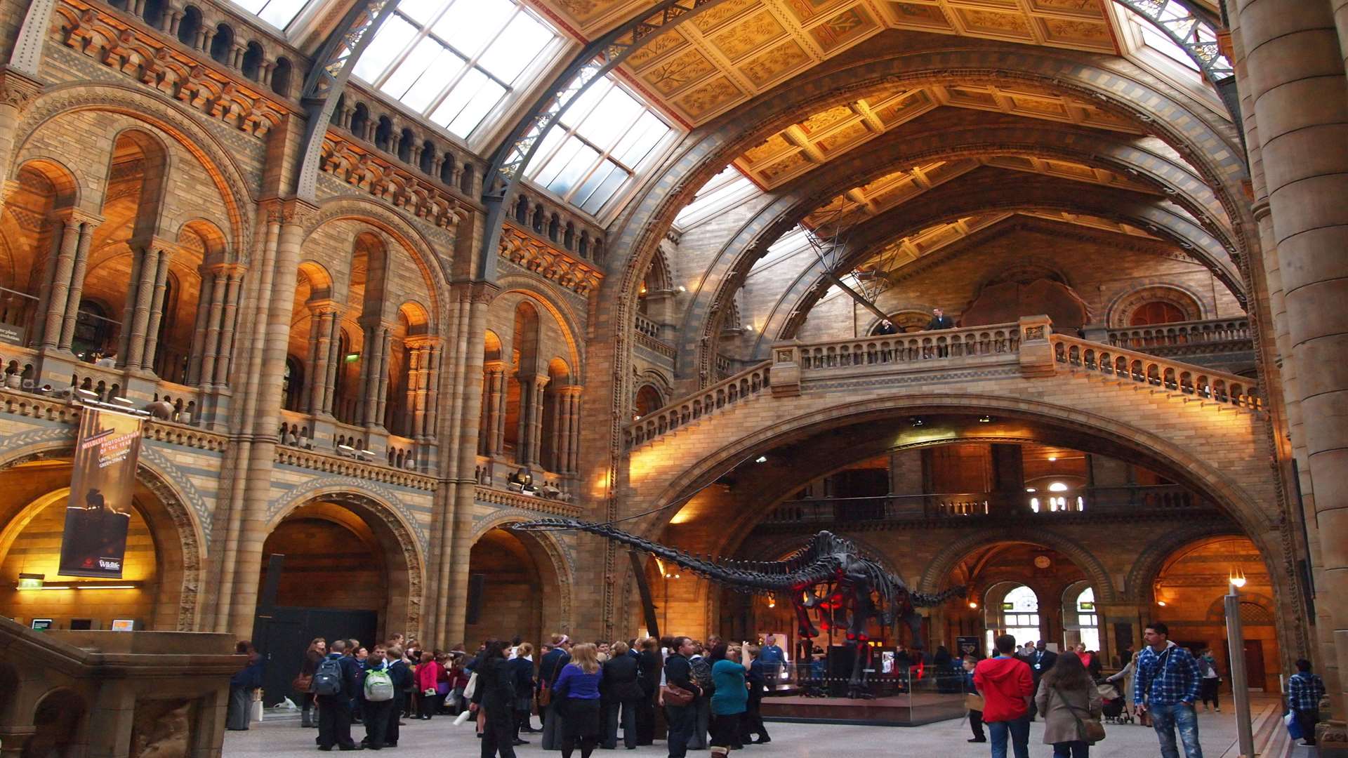 The Natural History Museum is one of three major museums on Exhibition Road in South Kensington, the others being the Science Museum and the V&A