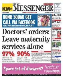 Kent Messenger front page August 13