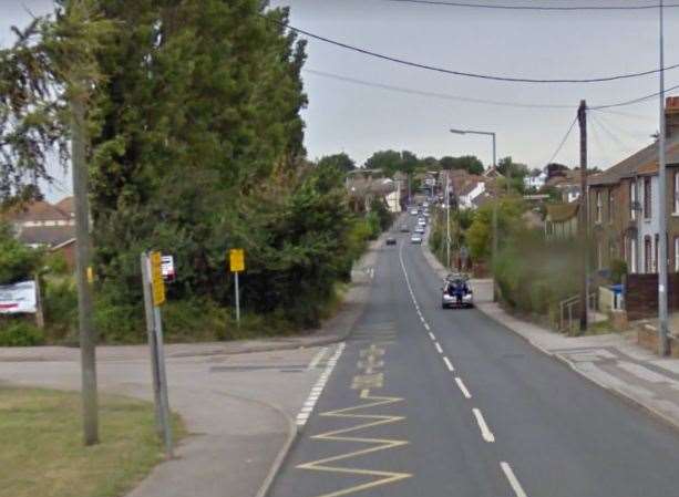 The crash happened in Chequers Lane. Picture: Google.