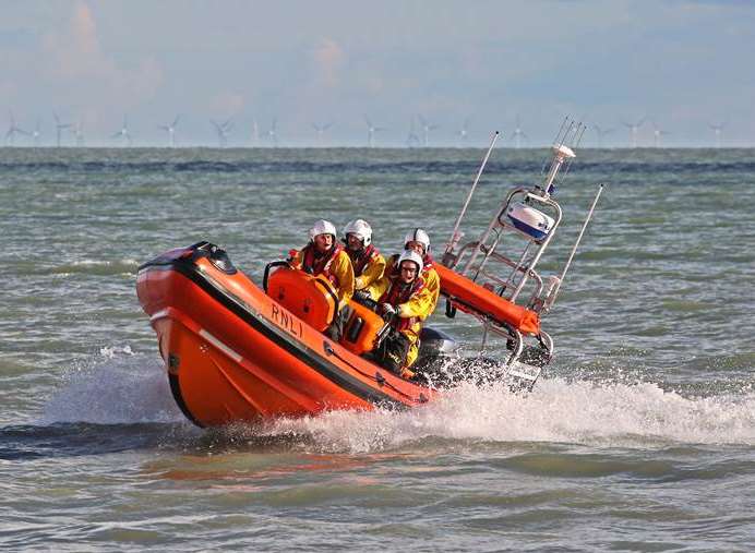Walmer RNLI launched at midday
