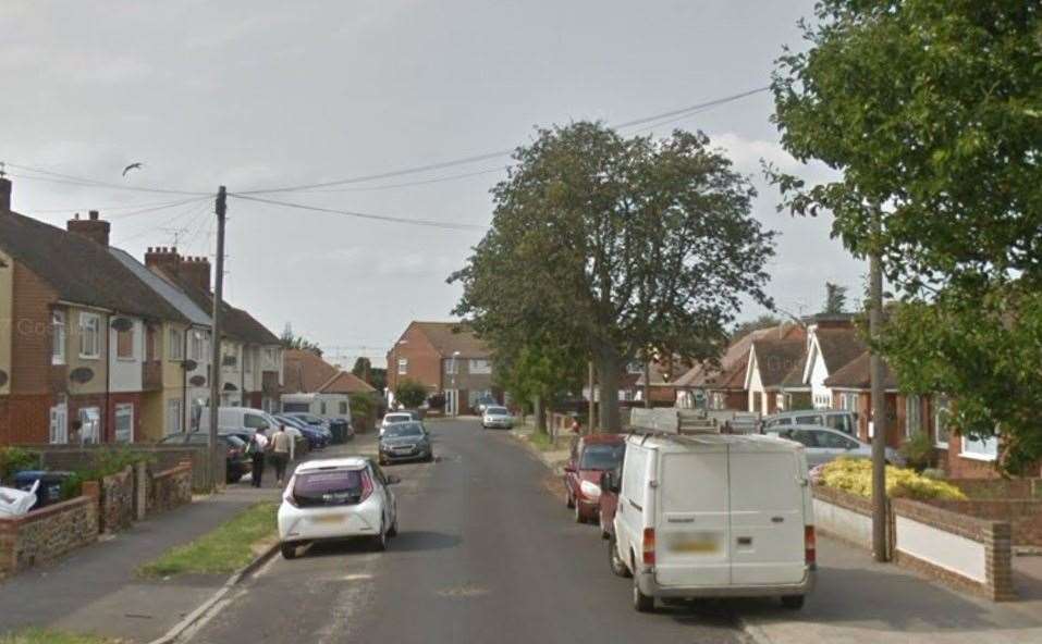 The incident happened in Gordon Road, near Westwood Cross in Broadstairs. Picture: Google