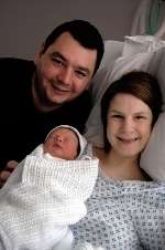Tracey and Nick Baker from Maidstone with baby Isabelle