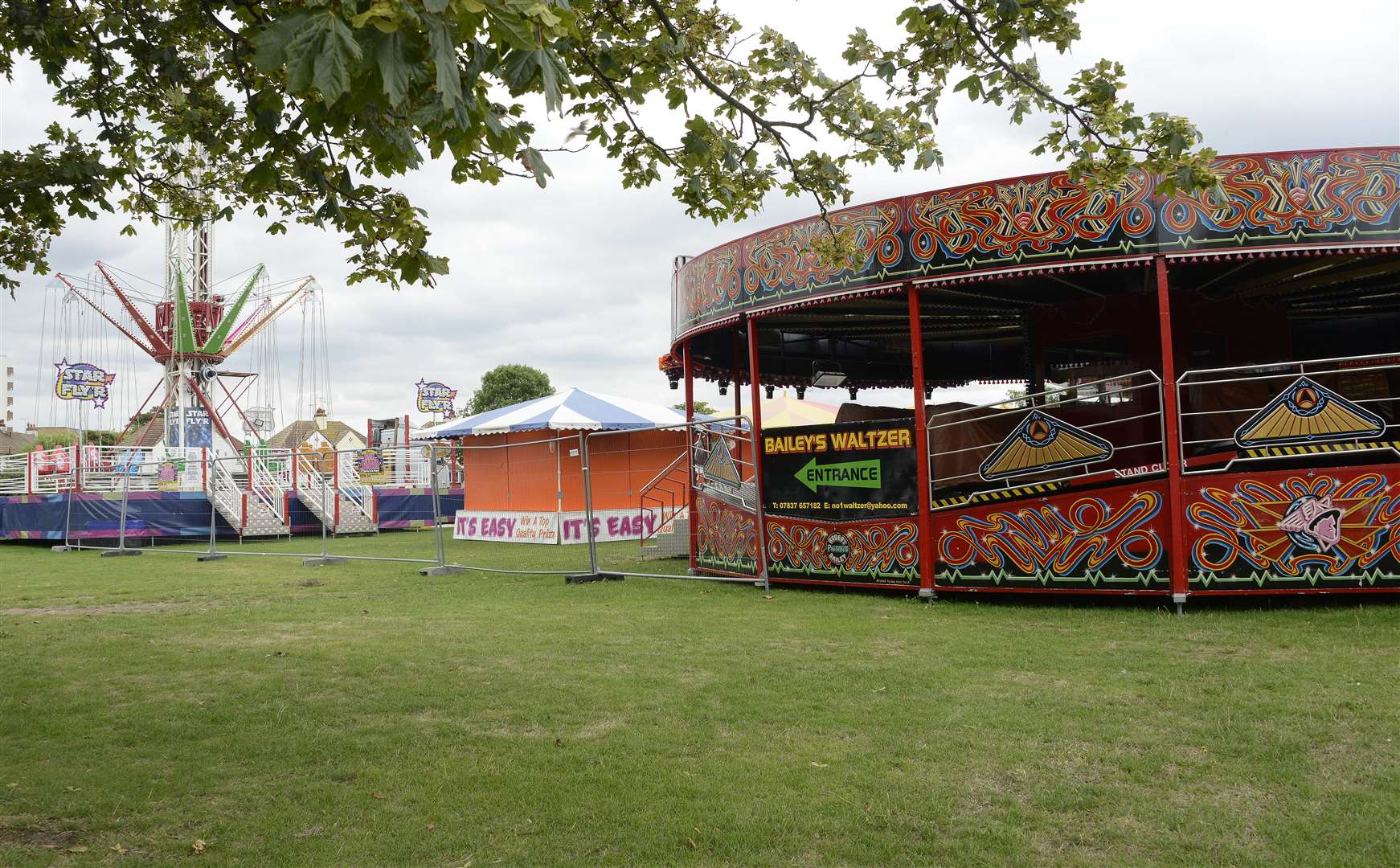 The funfair is regularly held at the town’s Memorial Park