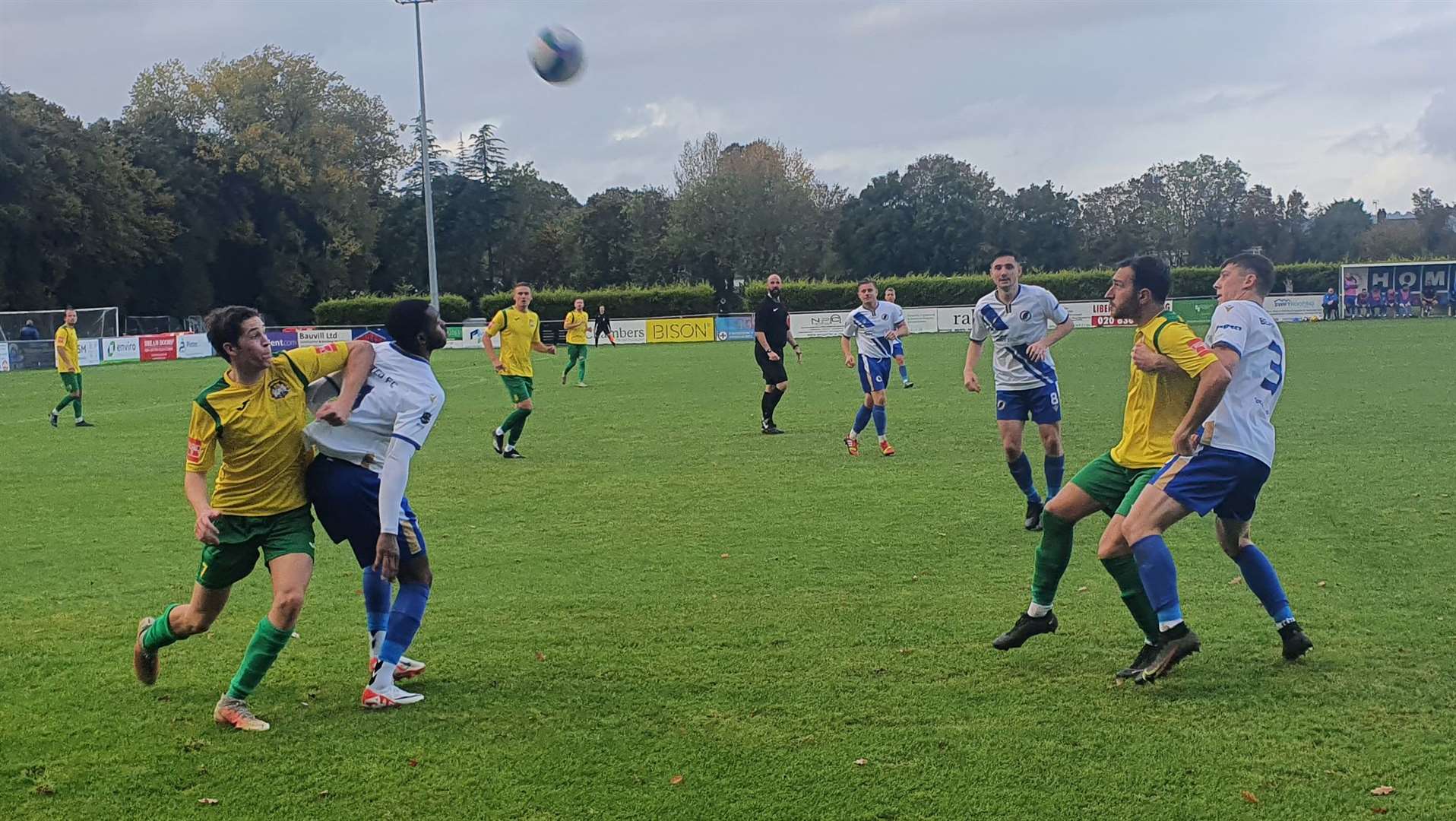 Bearsted and Corinthian battle for the ball as the Bears battle to a 1-0 weekend win