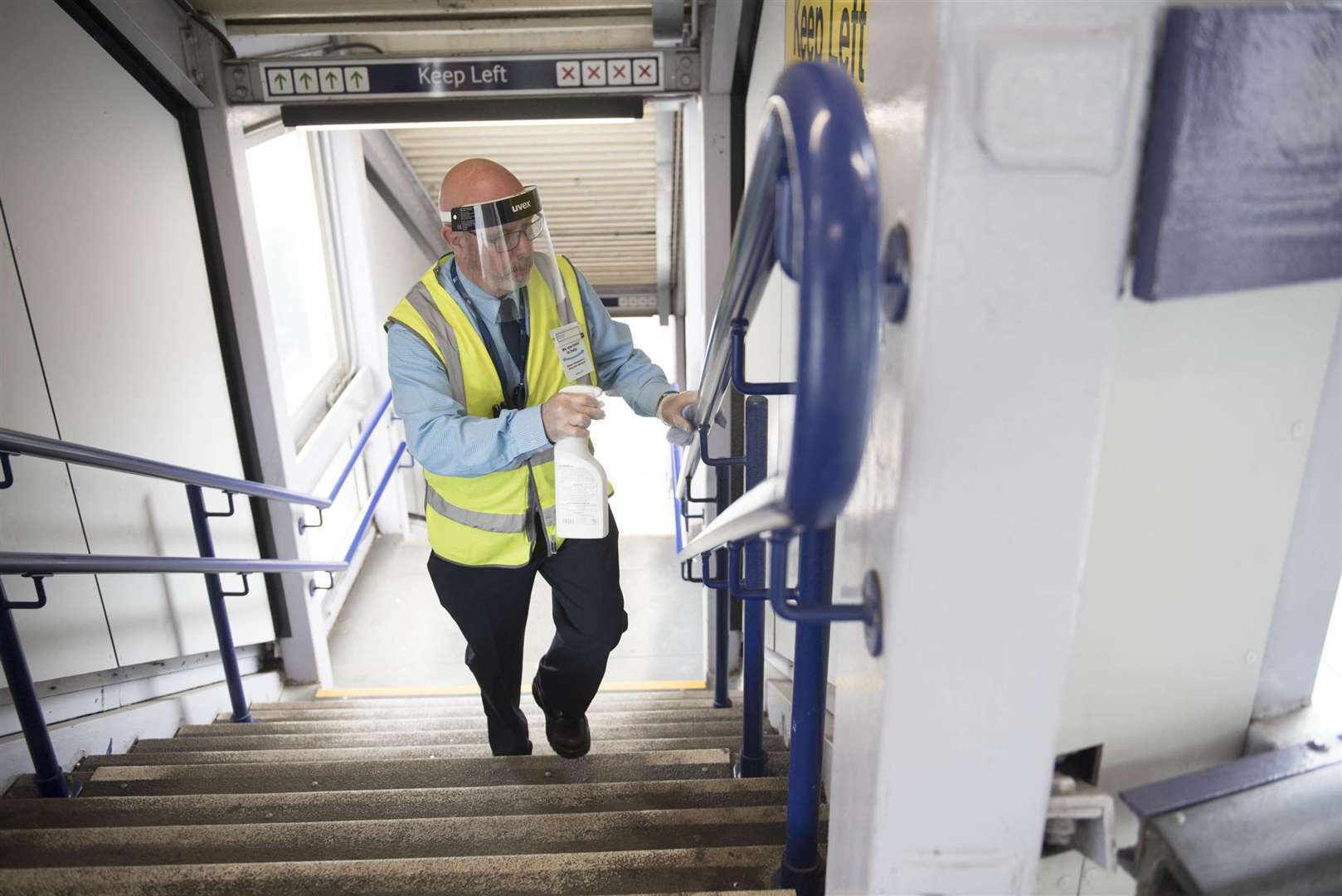 Additional staff are being employed to keep stations clean. Picture: Southeastern