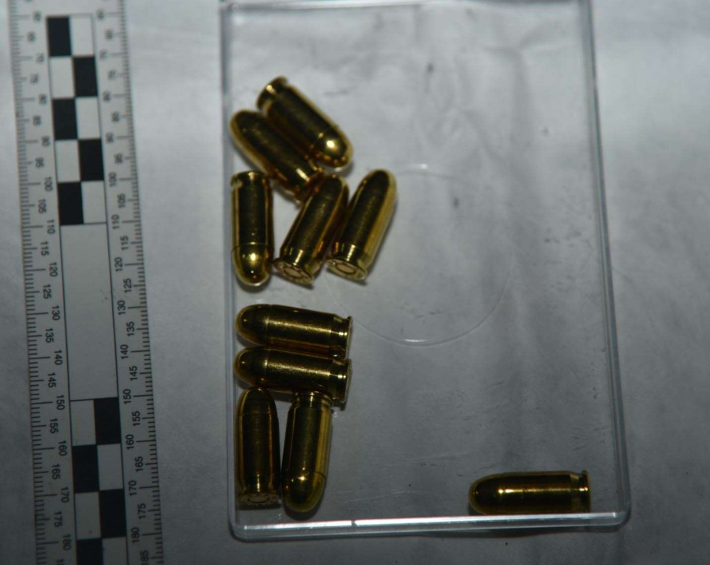 Bullets retrieved by police officers after the incident in Rochester. Picture:NCA