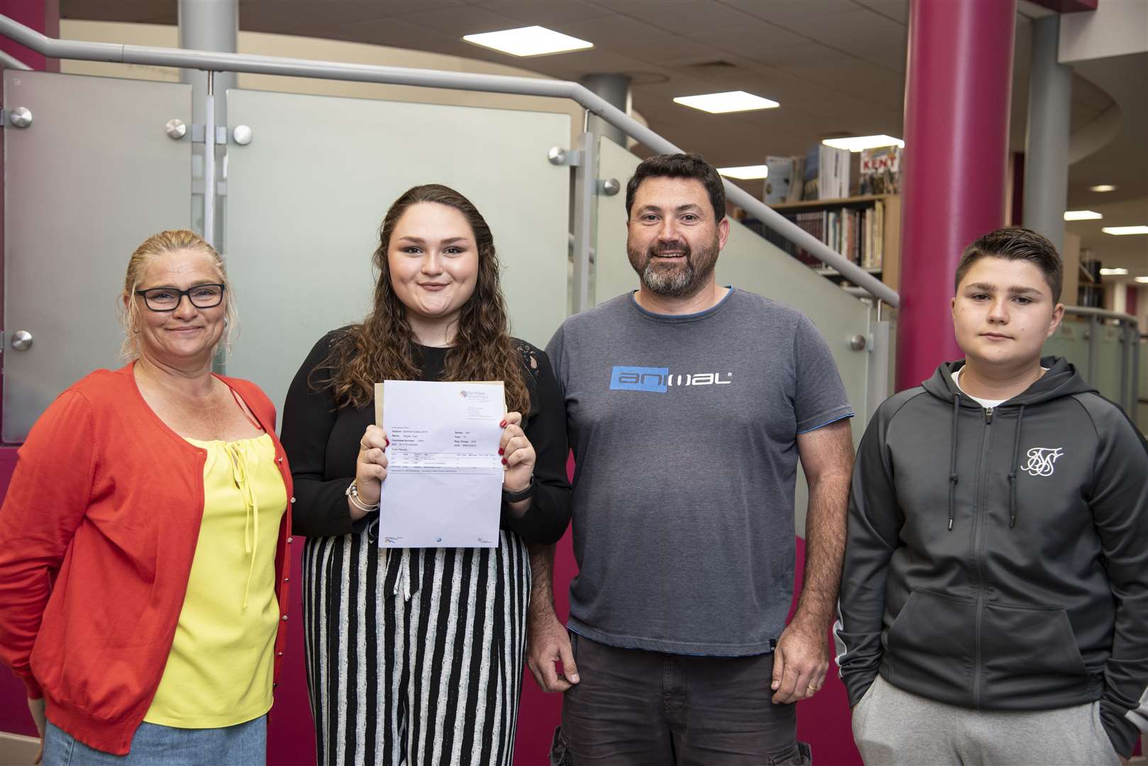 KM editorial apprentice Megan Carr with her parents and brother (15280497)