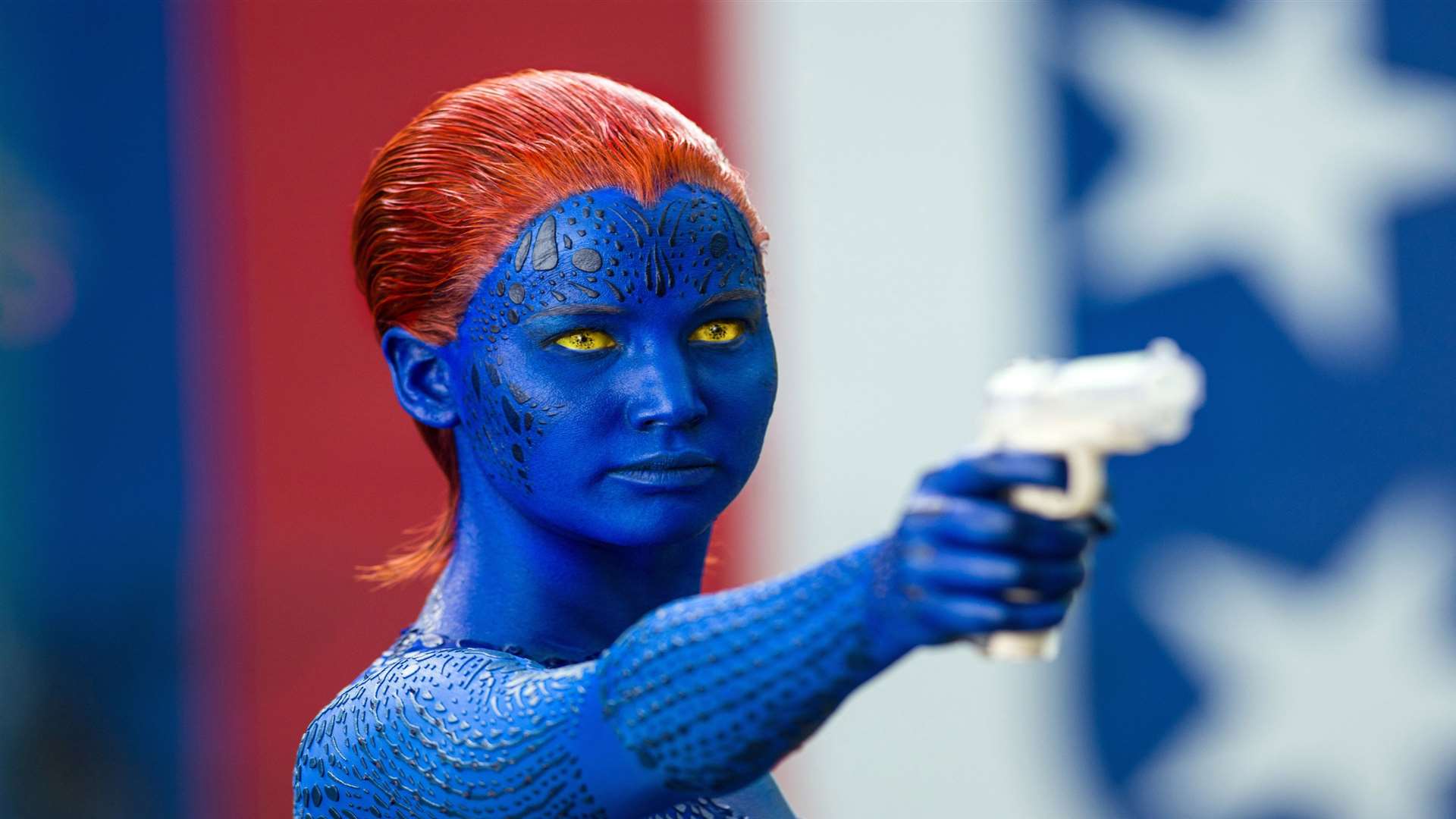 Jennifer Lawrence as Mystique in X-Men: Days Of Future Past. Picture: PA Photo/Twentieth Century Fox Film