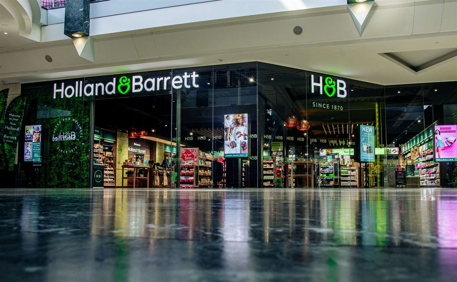 Holland & Barrett has opened the doors to its revamped store at Bluewater Shopping Centre