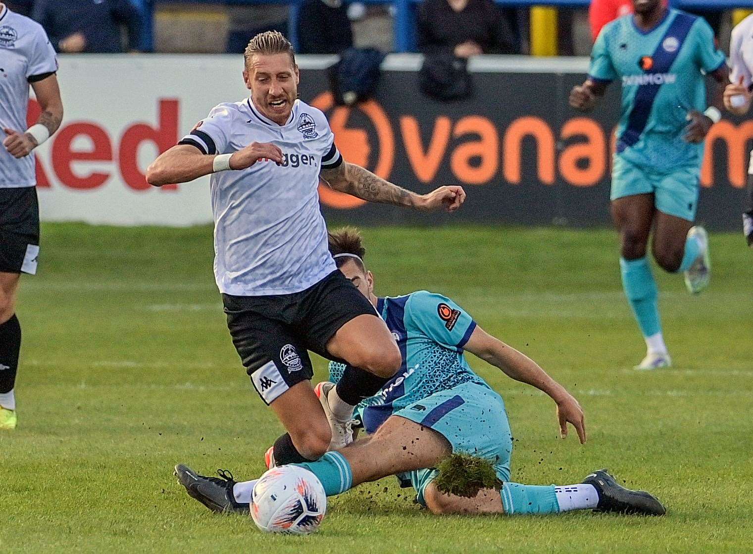 Lee Martin missed Dover's weekend draw with Farnborough due to suspension but now is available again. Picture: Stuart Brock