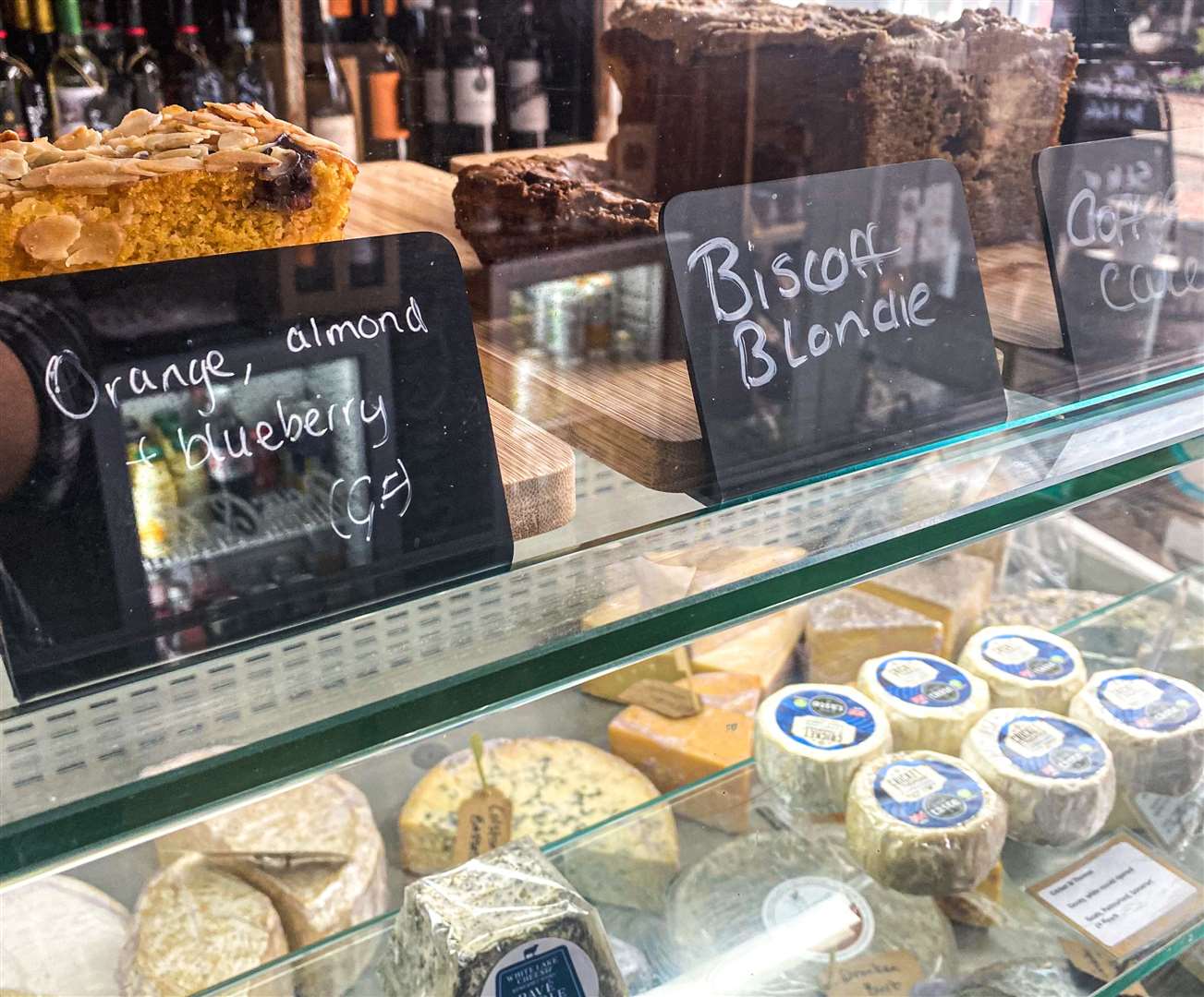 Sweet treats and artisan cheeses tempted me while I waited to order. Picture: Sam Lawrie