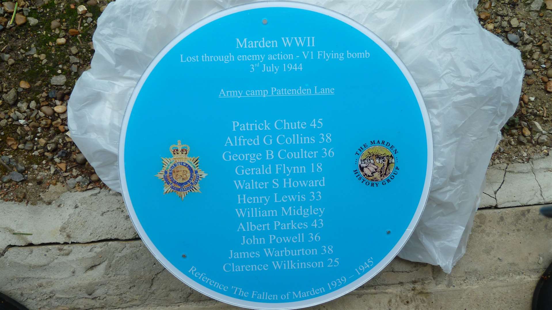 The memorial plaque (10438102)