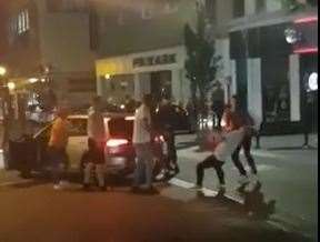 The fight happened outside McDonald's