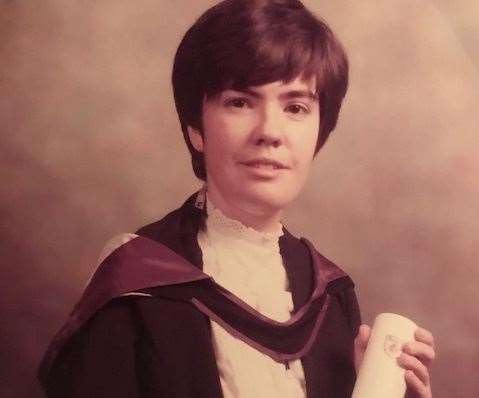 Dr Chandler at her graduation in 1985, shortly before she began working at Whitstable Medical Practice