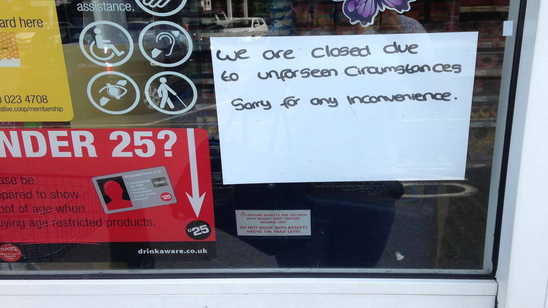 The Co-op was closed this morning after a break-in.