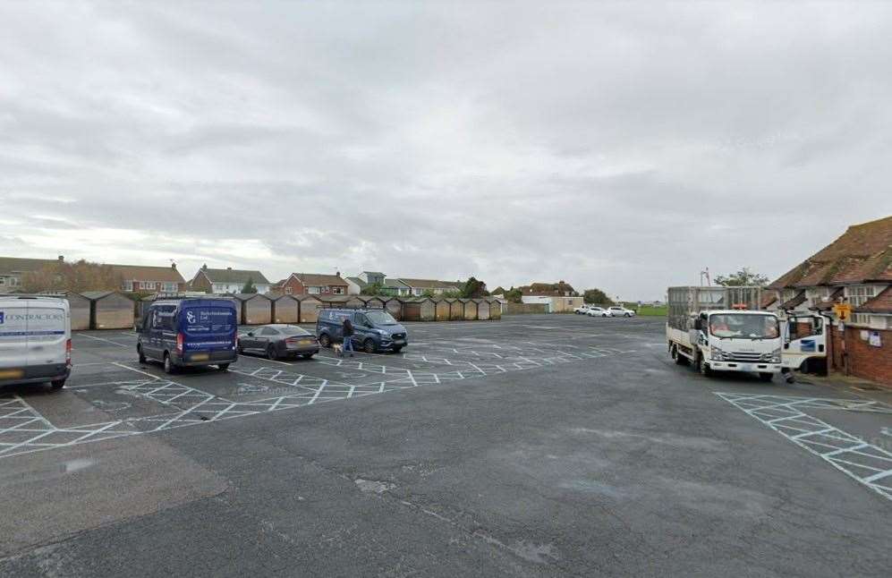 The travellers arrived at Minnis Bay car park on Monday. Picture: Google