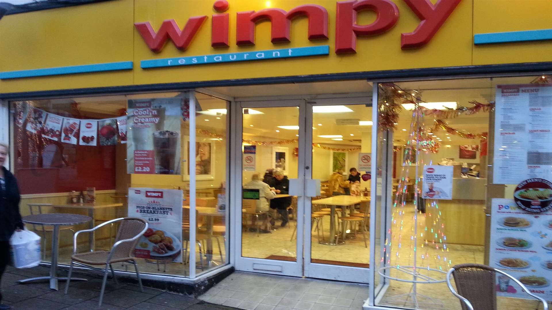 Wimpy, Gabriels Hill, where Mr Lamb reportedly fell and hit his head against the door