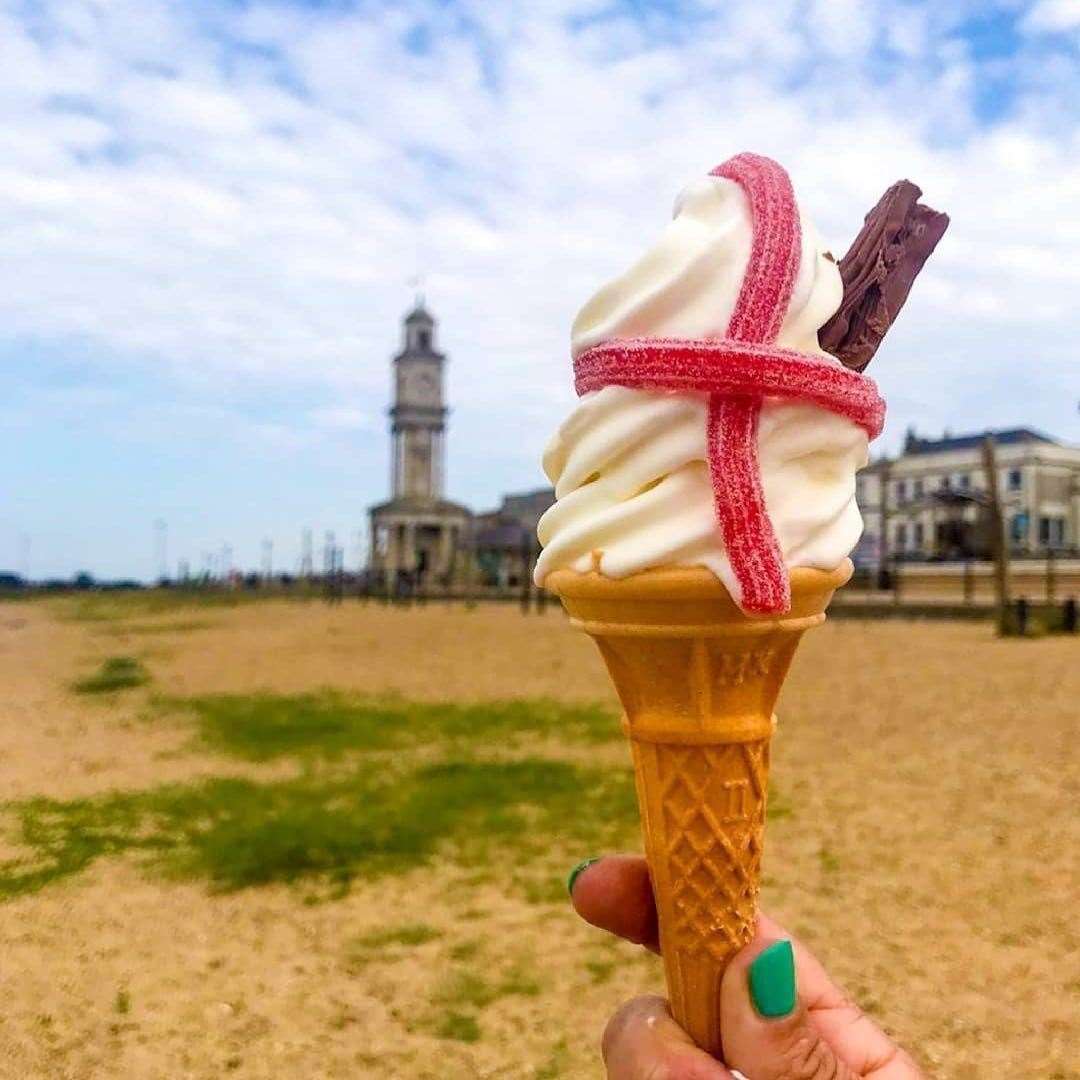 The ice cream on offer today at Scoops Herne Bay