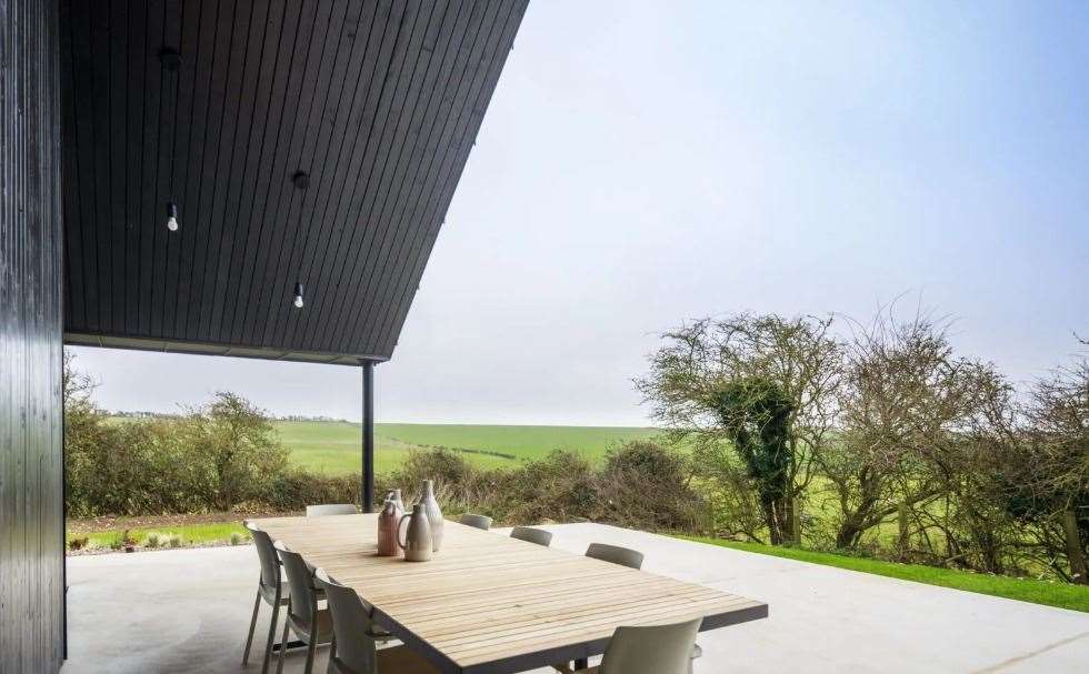 Enjoy spectacular views over the meadows and fruit orchard. Picture: The Modern House