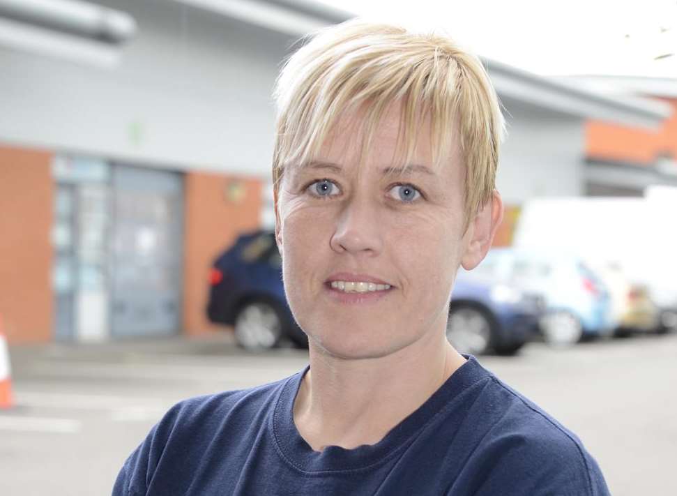 Folkestone Debbie Jarvis took control of the fire at The Shell petrol station