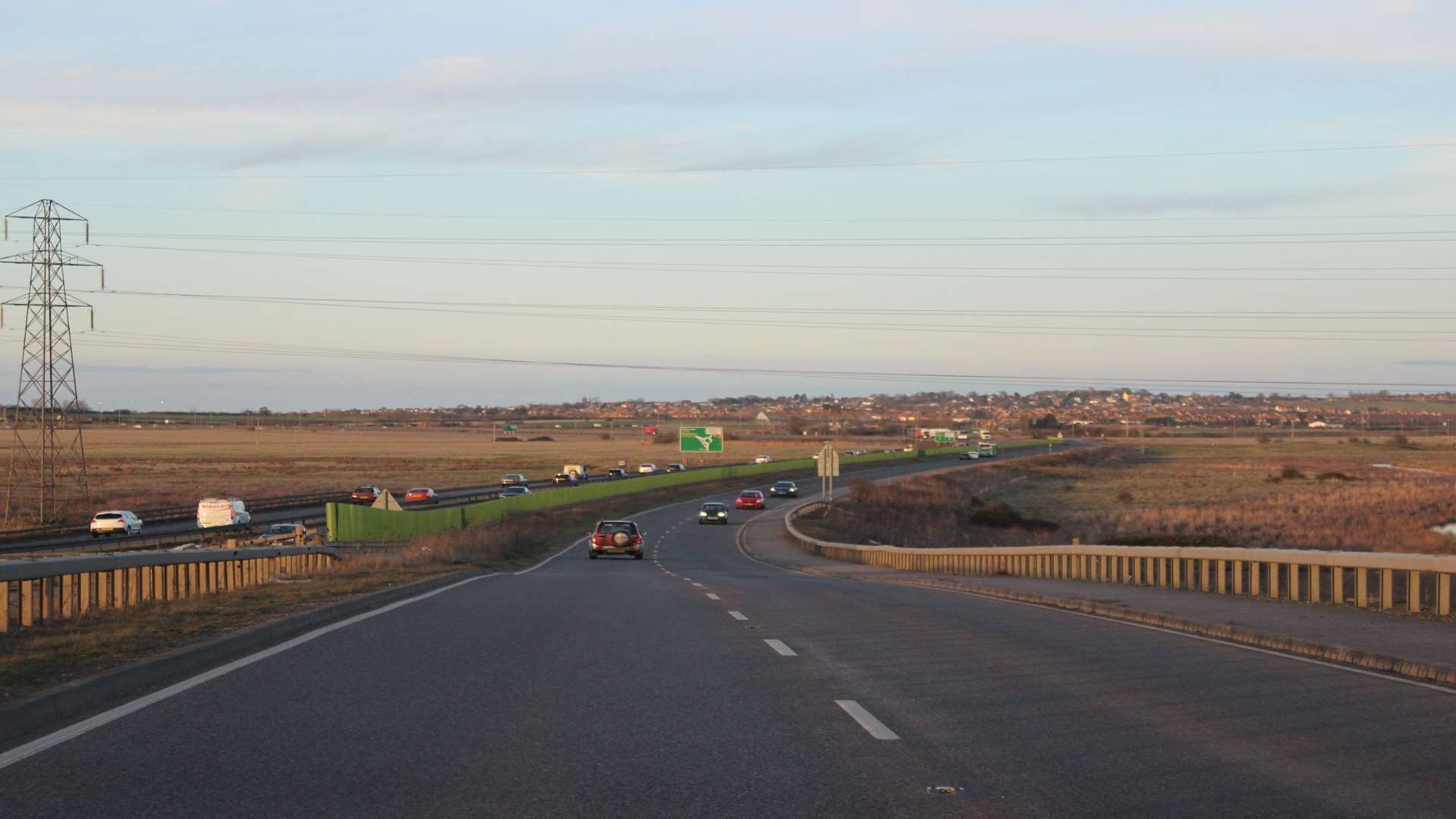 The lorry lost its load on the old Sheppey Way.
