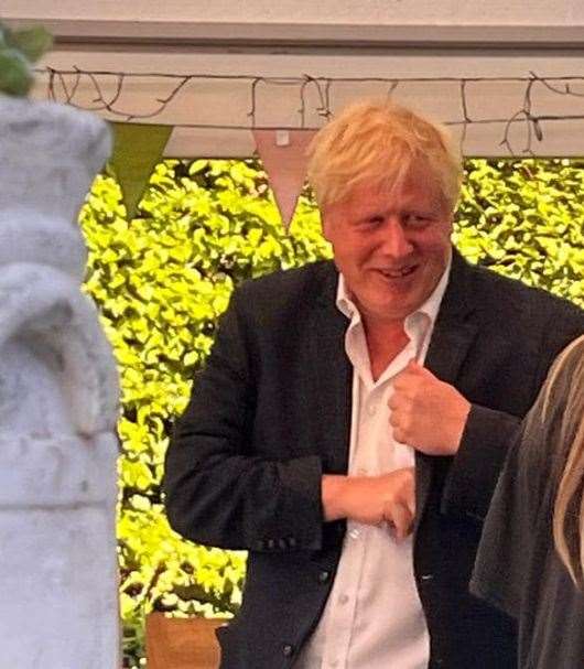 Former PM Boris Johnson popped into The Milkhouse in Sissinghurst