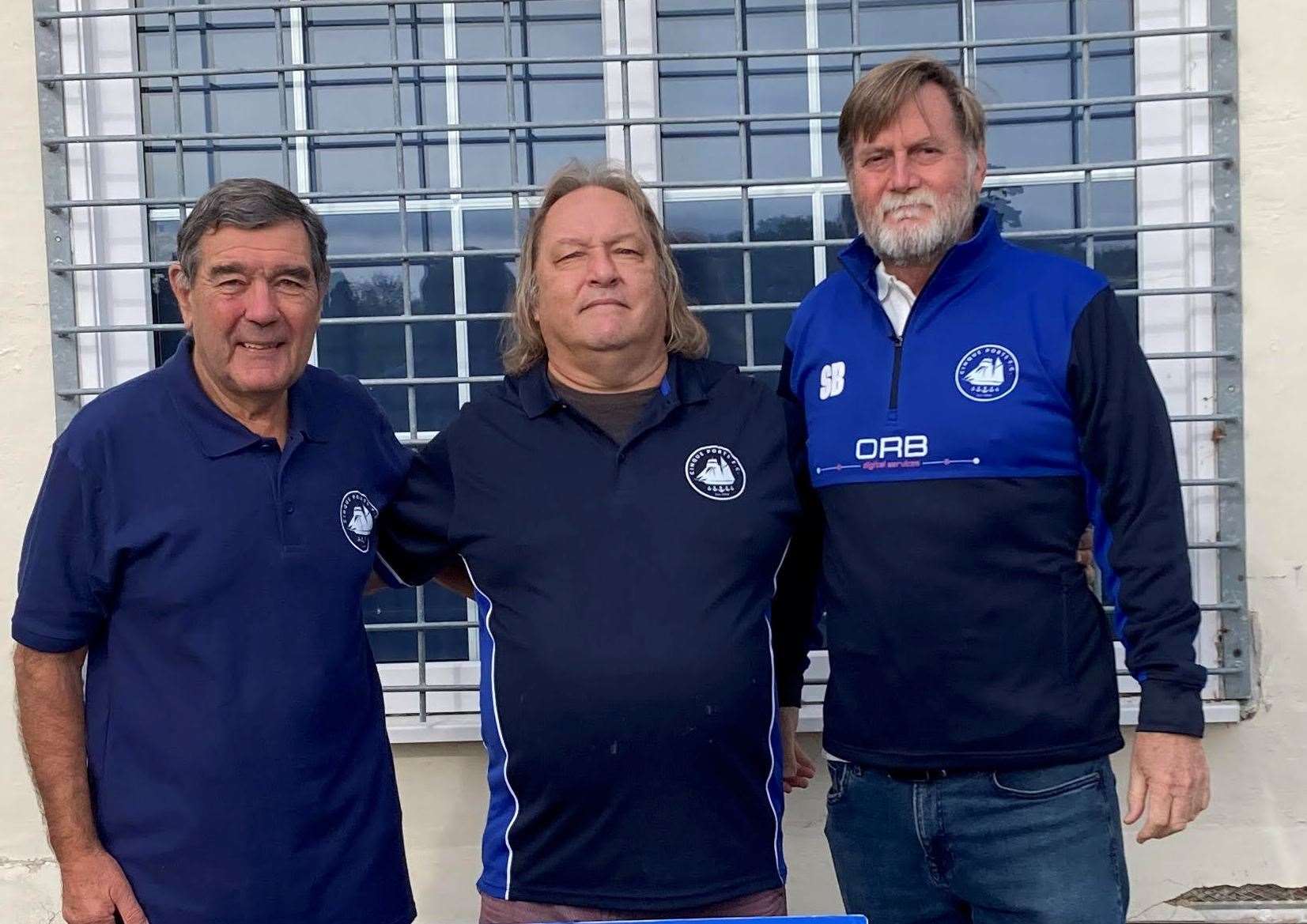 From left to right, Cinque Ports FC's club president Bob Chivington, club secretary Peter Davies and chairman Steve Bowers