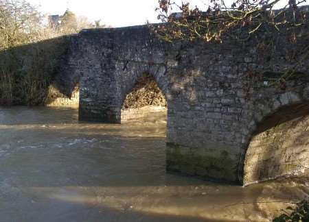 High water levels in the village of Yalding. Picture: GRANT FALVEY