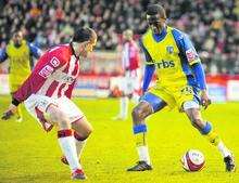 Rashid Yussuff takes on the Exeter defence