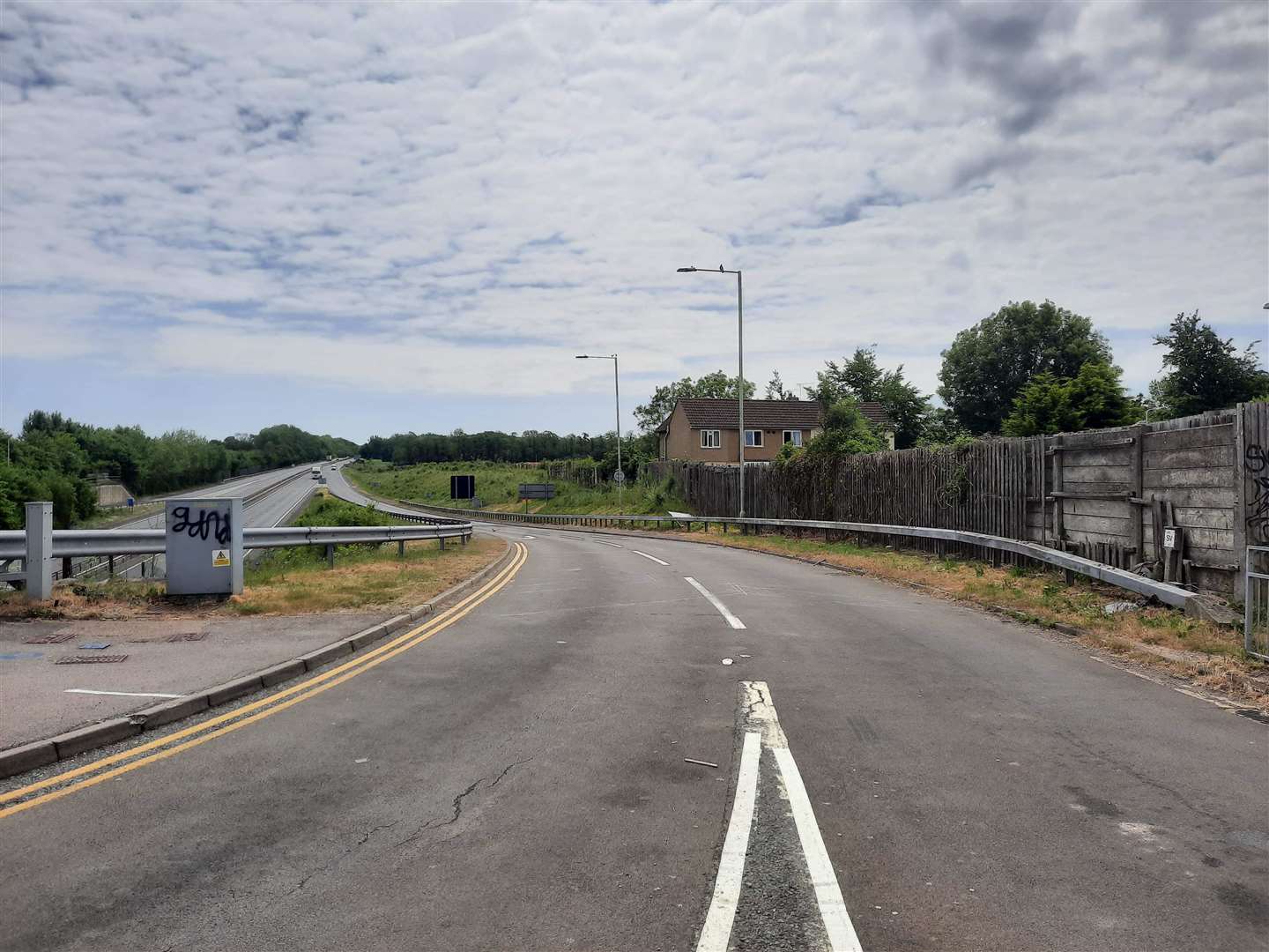 The London-bound slip-road at Wincheap will be widened and extended