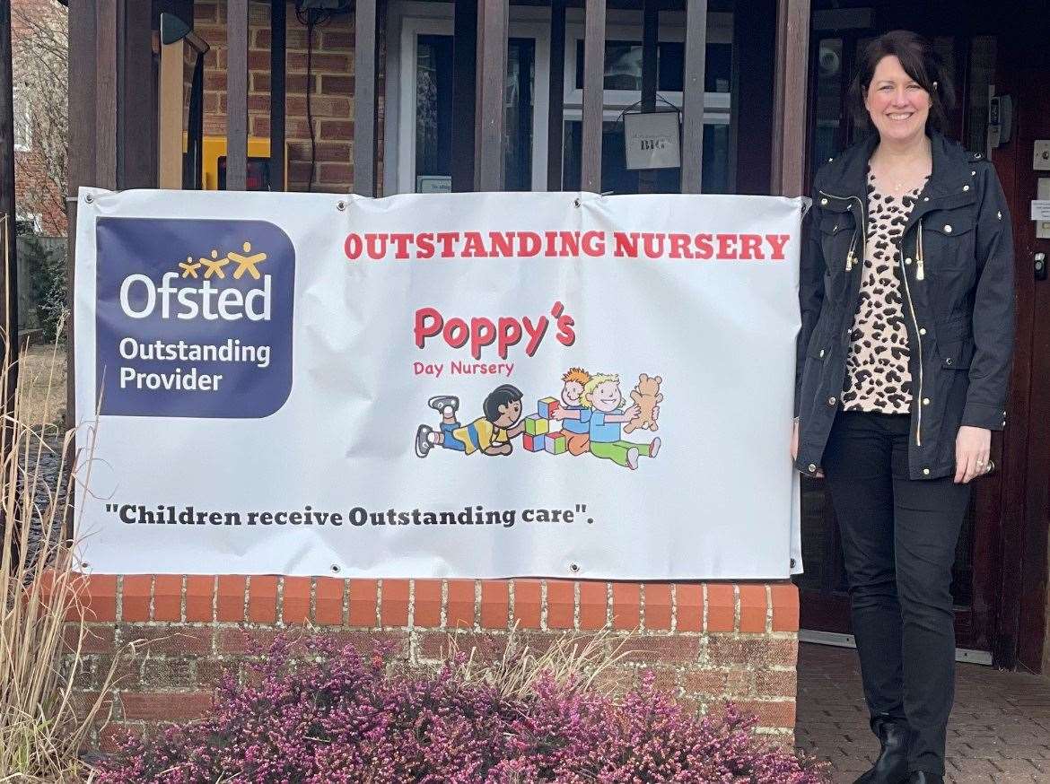 Poppy's Day Nursery in Staplehurst has been graded 'outstanding' by Ofsted