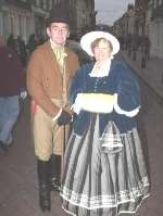 ALL DRESSED UP: John and Mary Allchin in their Dickensian costumes