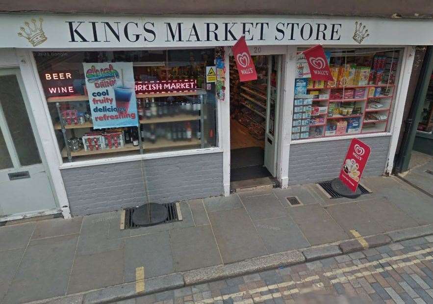Charlie Hughes broke into the Kings Market Store in The Borough, Canterbury