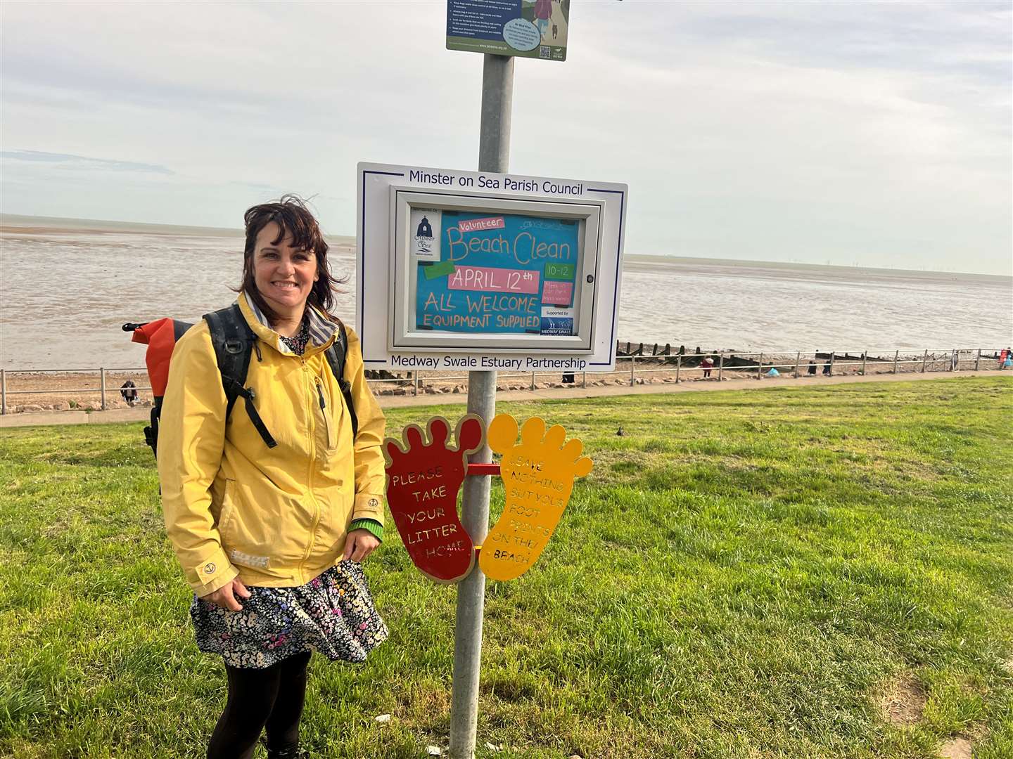 Belinda Lamb, helps organise the Minster beach clean